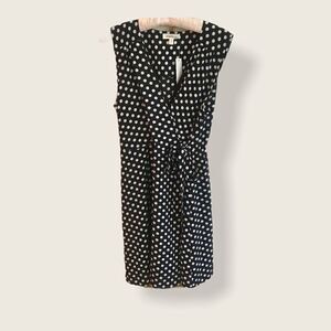 NWT Monteau Faux Wrap Dress Polka Dot